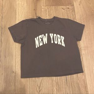 Brown New York top (brandy Melville)